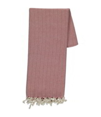 Lalay hamamdoek ZigZag dusty rose
