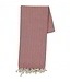 Lalay hamamdoek ZigZag dusty rose