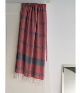 Ottomania organic hamamdoek biokatoen bordeaux