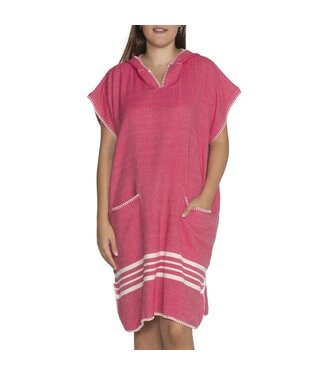 Lalay strandponcho Sultan fuchsia