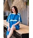 Lalay tie dye strandtuniek petrol blue