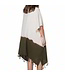 Lalay dip dye strandtuniek khaki
