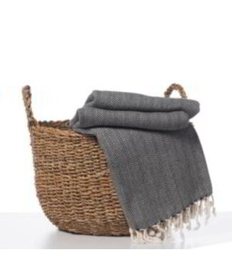 Lalay hamamdoek ZigZag black