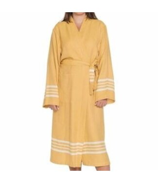 Lalay hamam badjas Krem Sultan mustard yellow