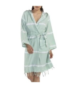 Lalay tie dye badjas mint
