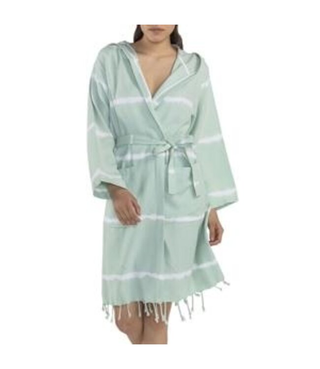 Lalay tie dye badjas mint