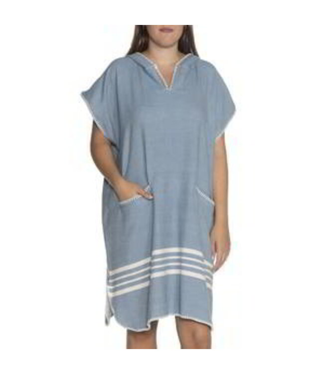 Lalay strandponcho Sultan air blue