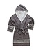 Lalay gevoerde hamam badjas Sun dark grey