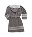Lalay gevoerde hamam badjas Sun dark grey