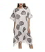 Lalay strandtuniek hand printed black