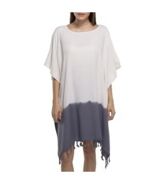 Lalay dip dye strandtuniek dark grey