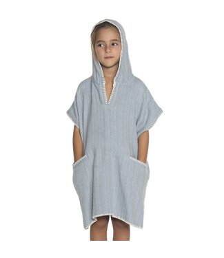 Lalay strandponcho ZigZag air blue