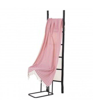 Hamams own hamamdoek natural pink stripes