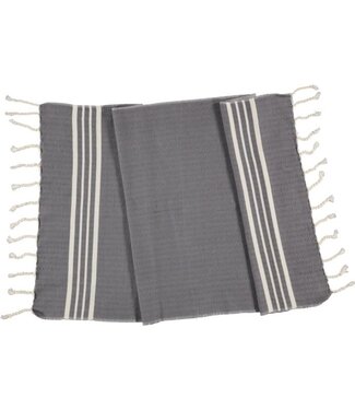 Lalay kleine hamamdoek Krem Sultan dark grey