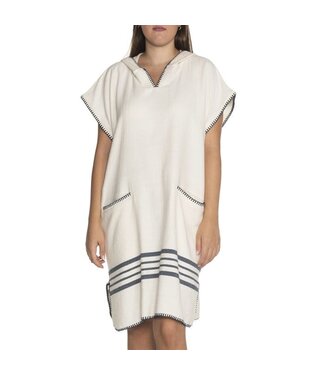 Lalay strandponcho Sultan natural navy
