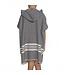 Lalay kinder strandponcho dark grey