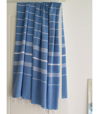 Ottomania hammam strandlaken mediteraanblauw