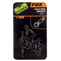 Fox Edges Flexi Ring Swivels Size 7