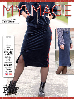Download/Ebook S1074 Skirt Anna
