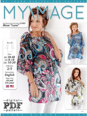 Download/Ebook S1005 Blouse Leyna