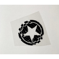 Strijkapplicatie Small Star Black