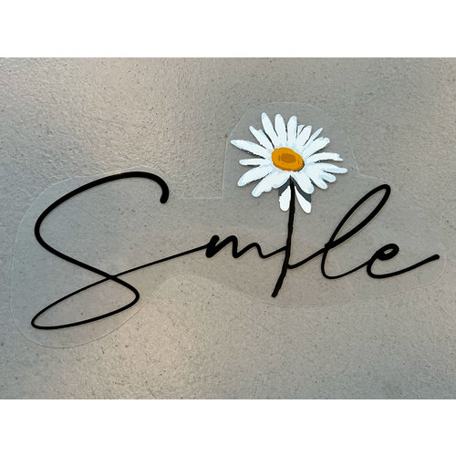 Patches Strijkapplicatie Smile Black