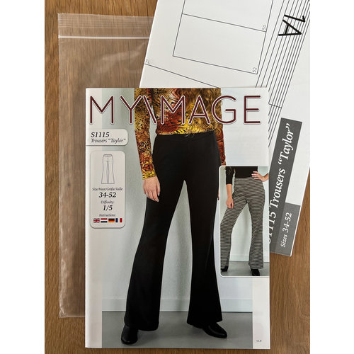 Paper pattern S1115 Broek Taylor papierpatroon