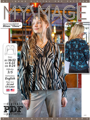 Download/Ebook S1214 Blouse Ebone