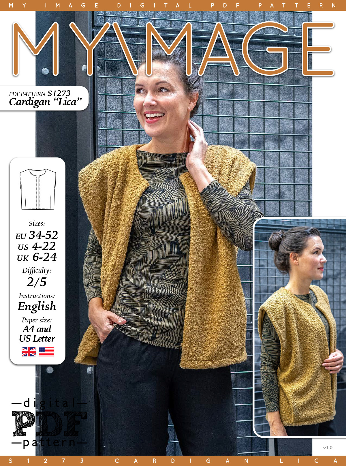 S1273 Cardigan Lica - Made by Oranges