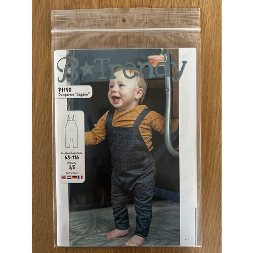 Paper pattern P1190 Dungarees Jayden paper pattern