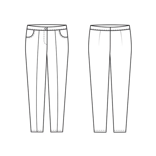 Download/Ebook H1064 Trousers Blanch