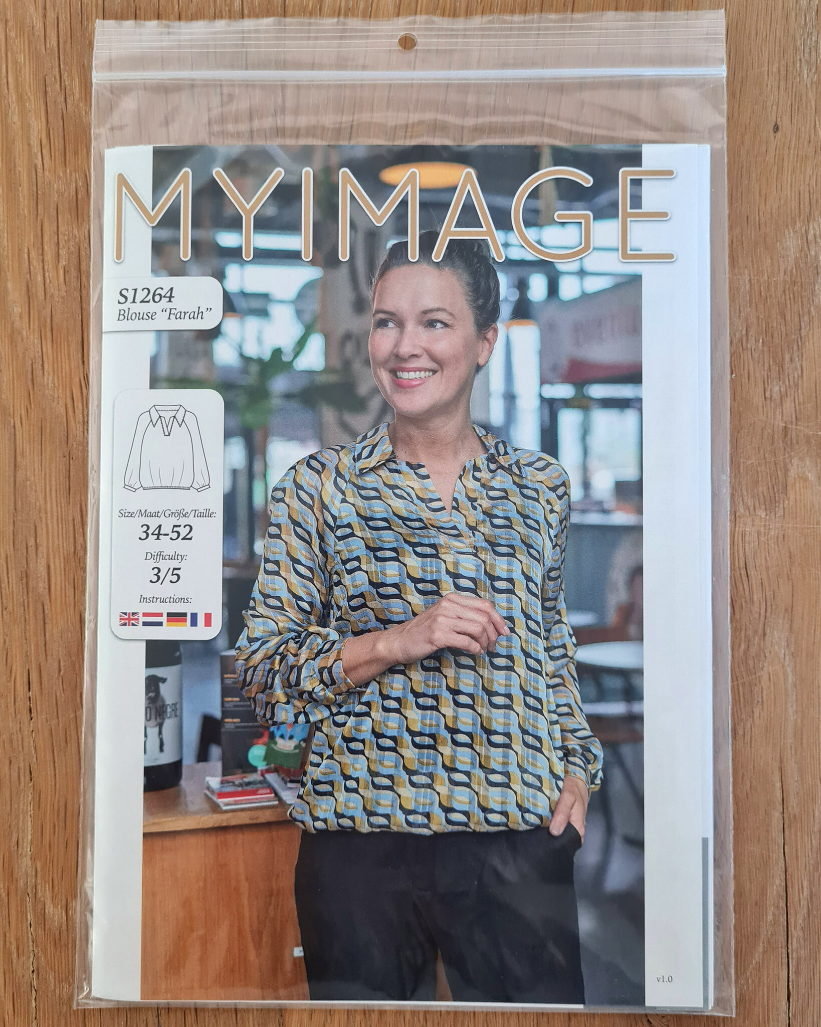 S1264 Blouse Farah paper pattern - Made by Oranges