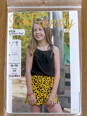 Paper pattern P1236 Top/Shorts Eline papierpatroon