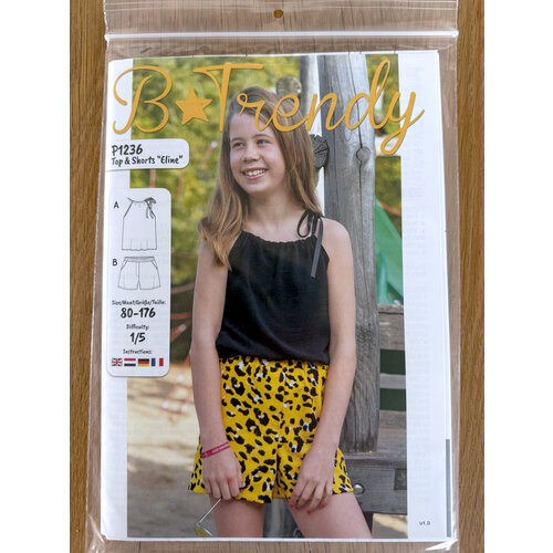 Paper pattern P1236 Top/Shorts Eline paper pattern Paper pattern P1236 Top/Shorts Eline paper pattern
