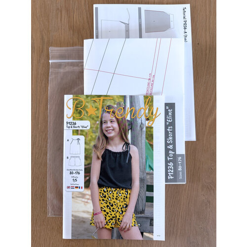 Paper pattern P1236 Top/Shorts Eline paper pattern Paper pattern P1236 Top/Shorts Eline paper pattern