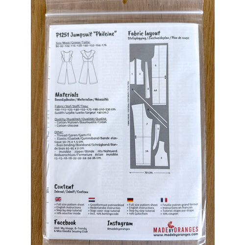 Paper pattern P1251 Jumpsuit Phileine paper pattern Paper pattern P1251 Jumpsuit Phileine paper pattern