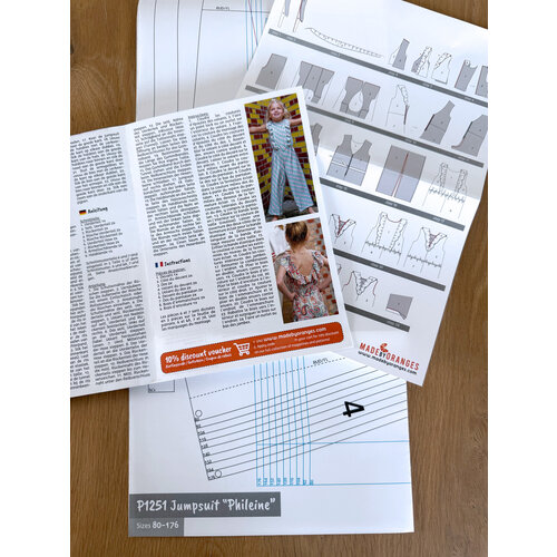 Paper pattern P1251 Jumpsuit Phileine paper pattern Paper pattern P1251 Jumpsuit Phileine paper pattern