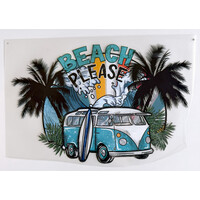 Bügelapplikation Beach Please