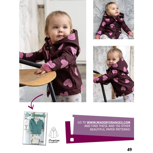 Paper pattern P1140 Manteau Bowie patron papier