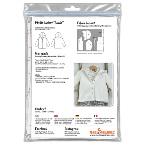 Paper pattern P1140 Coat Bowie paper pattern