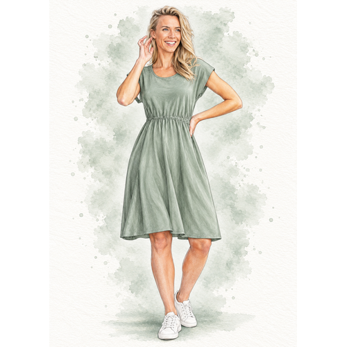 Paper pattern S1289 Dress Janice paper pattern