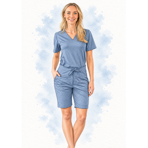 Paper pattern X1008 Top & shorts Skylar papierpatroon