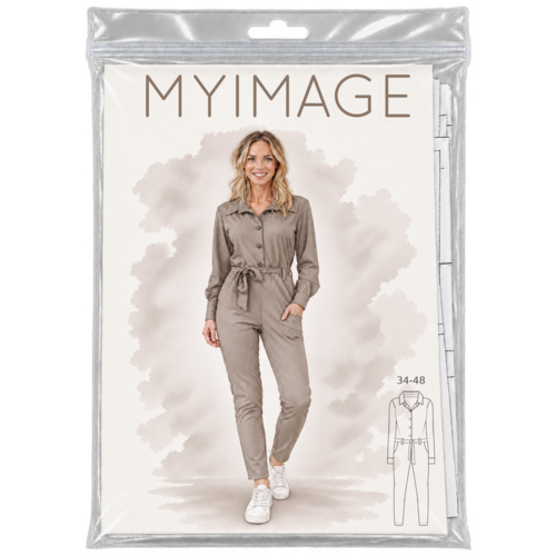 Paper pattern X1005 Jumpsuit Marge papierpatroon Paper pattern X1005 Jumpsuit Marge papierpatroon