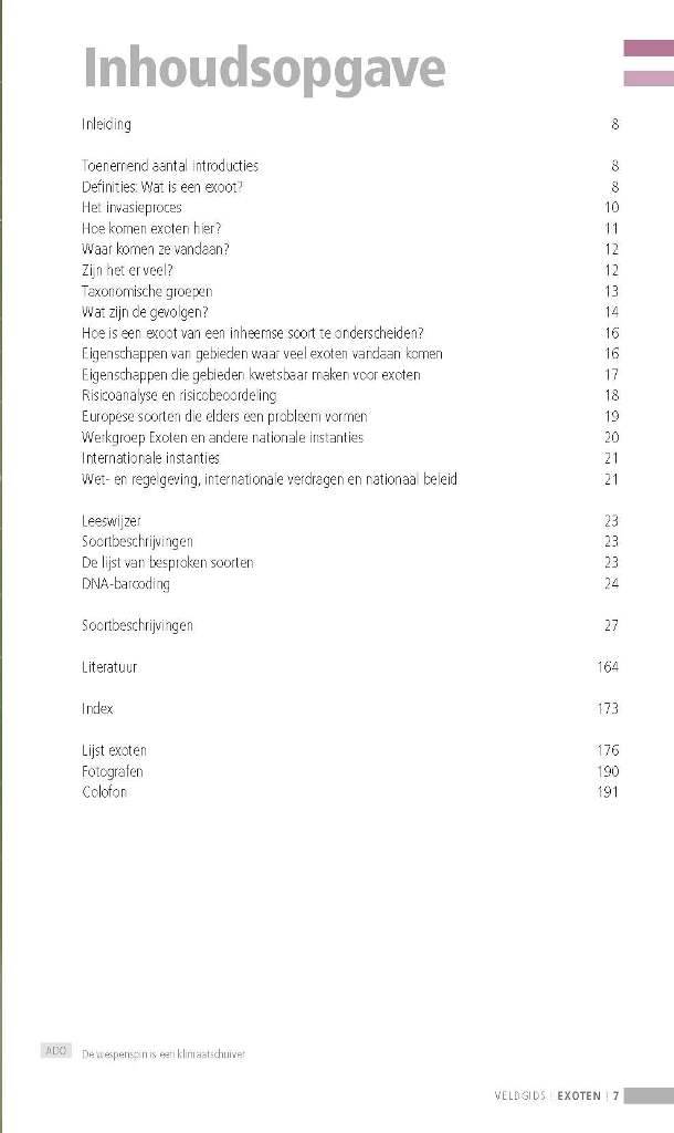 Veldgids exoten