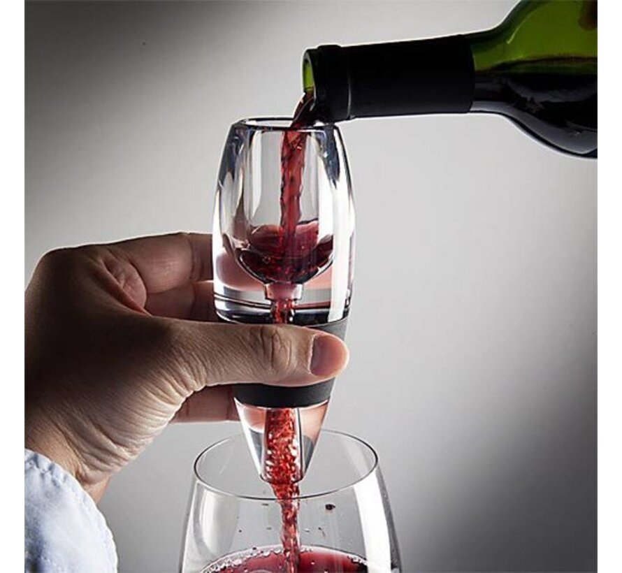 Wijn decanteren per glas