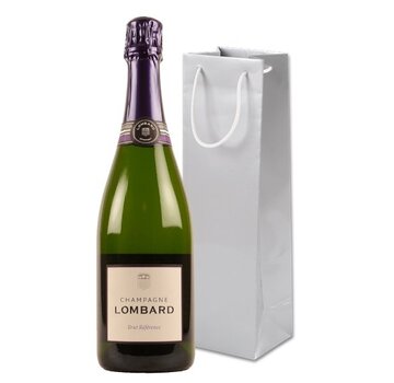 Champagne Lombard Brut + wijntas