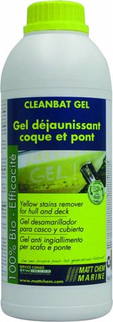 Matt Chem Marine CLEANBAT GEL Yellow stain remover Matt Chem Marine CLEANBAT GEL Yellow stain remover