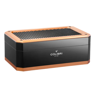 Colibri Rally humidor black rose gold