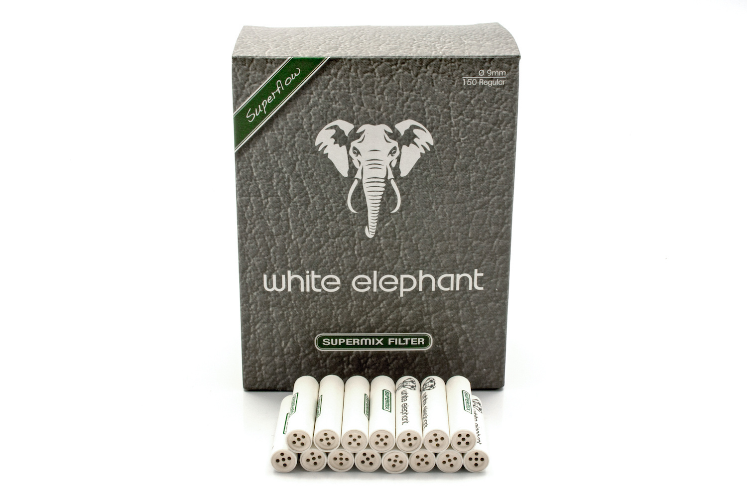 White Elephant Supermix pijpfilters 9mm 150 st.