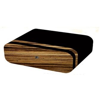 Guy Janot Humidor Zwart/Zebrano Glans